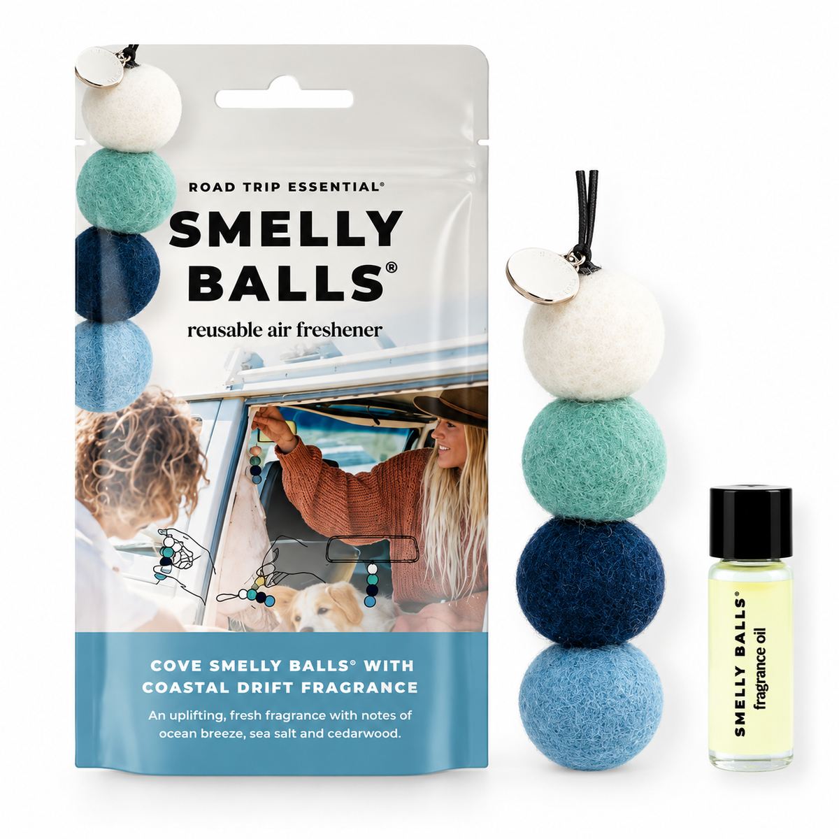Smelly Balls Car Freshener - Cove Coastal Drift