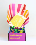 Chewy Lollies Gift Box NZ – playful and quirky gift packed with 500g of wrapped lollies and personalised card, perfect for friends, family, or colleagues with NZ-wide delivery.
