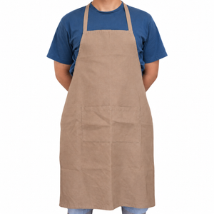Flax Linen Kitchen Bib Apron