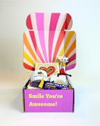 Small playful gift box NZ – Fun Celebration Gift Box with treats, keepsakes, and personalised card, perfect for birthdays or just-because gifts across New Zealand.
