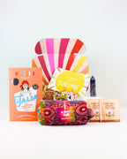 Petite Crystal Box-Full NZ – crystal with meaning card, scarf or sarong, vegan chocolate, herbal tea, and personalised card, beautifully packaged for NZ-wide delivery.
